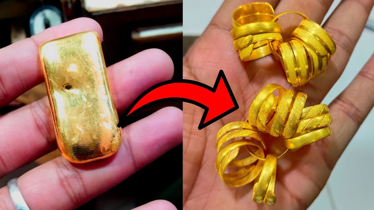 Sand Ring Process Sand Ring Making | 24K gold - YouTube