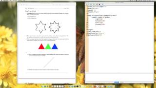 Exam Prep #6 (TigerJython): Problem 1 - Polygonal Star