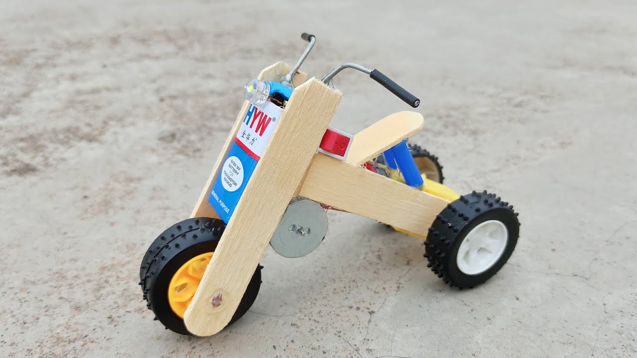 How To Make Bicycle at home Diy Popsicle Motorcycle YouTube