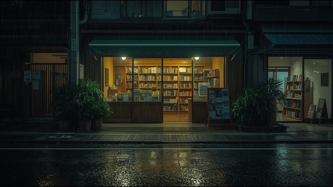 LoFi Rain Mix 🌧️ Cozy Night Cafe Ambience for Deep Focus & Sleep