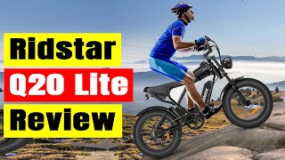 Ridstar Q20 Lite Review β 1200W Fat Tire Electric Bike for Adults (2025)