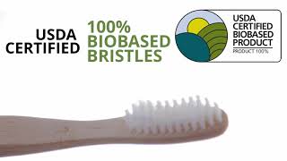 100% Plant-based Bristles. The leading Bamboo Toothbrush.