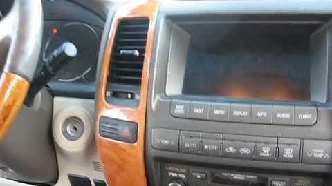 How to Remove Radio / Navigation / Climate Control  from Lexus GX470 2003 for Repair.