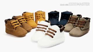 Newborn Baby boys soft soled first walkers Boot shoes screenshot 1
