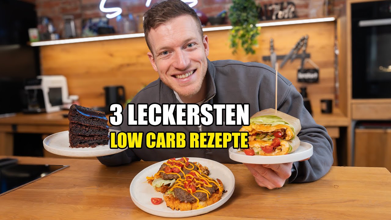 Die 3 leckersten LOW CARB Rezepte!