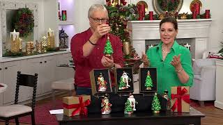 ShWk 8/4 S/3 Painted Glass Ornaments with Gift Boxes by Valerie on QVC