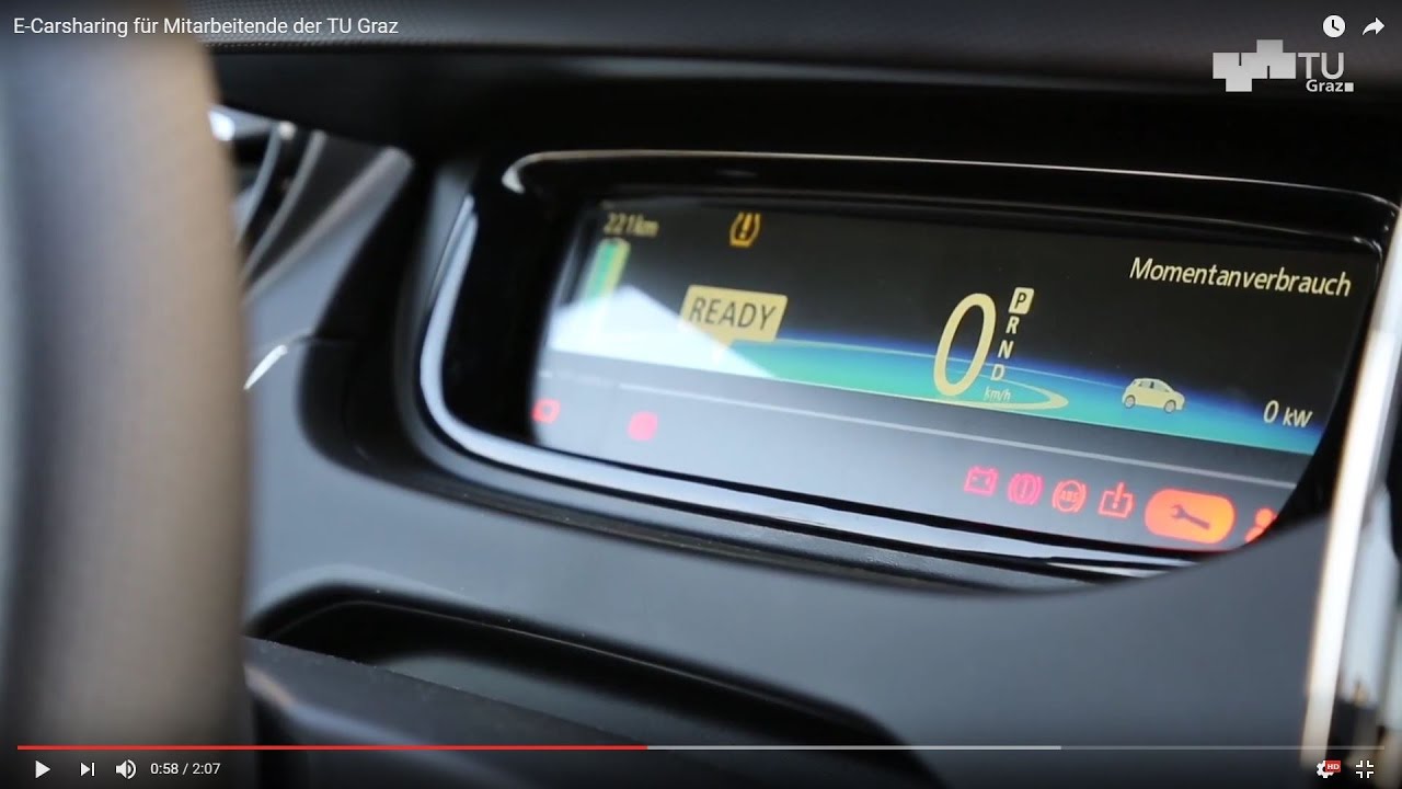 E-Carsharing an allen Campusstandorten der TU Graz