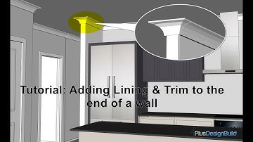 Lining and trim on end of walls in PlusSpec and PlusDesignBuild Tutorial