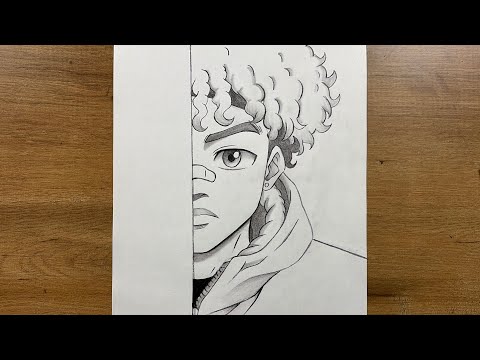 How to Draw Anime Afro boy (Easy Step-by-Step Tutorial)