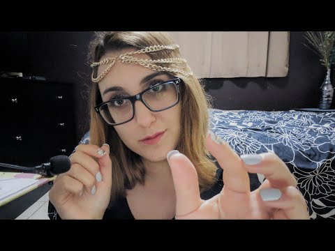 ASMR Pulling negative energy, Scratching, Mouth Sounds, Repeating, Hand Movements (Nathalie Custom)