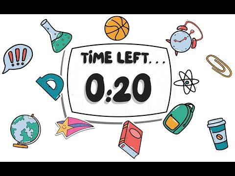 20 Second Countdown Timer | Classroom, Study & Focus Theme