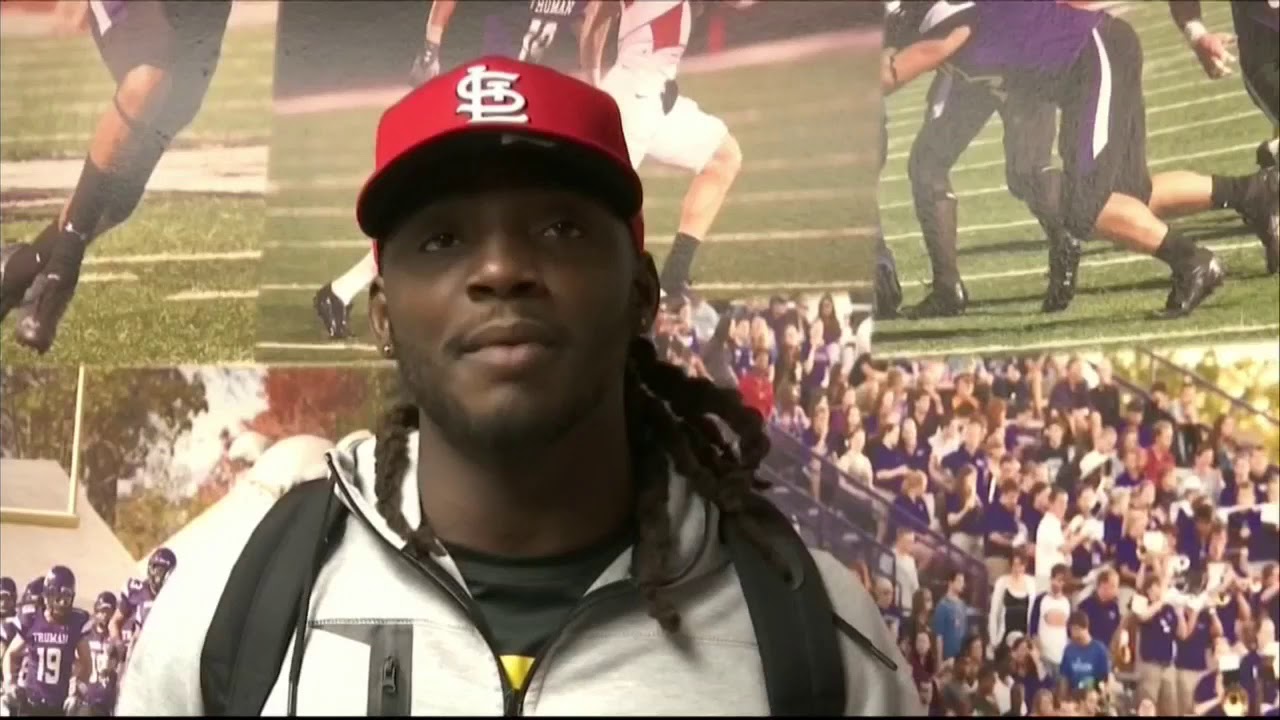 Former Truman Football standout Lawrence Woods showcases talent at Pro Day.