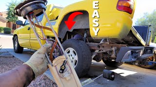 2001 Chevy Silverado fuel pump replacement one person method