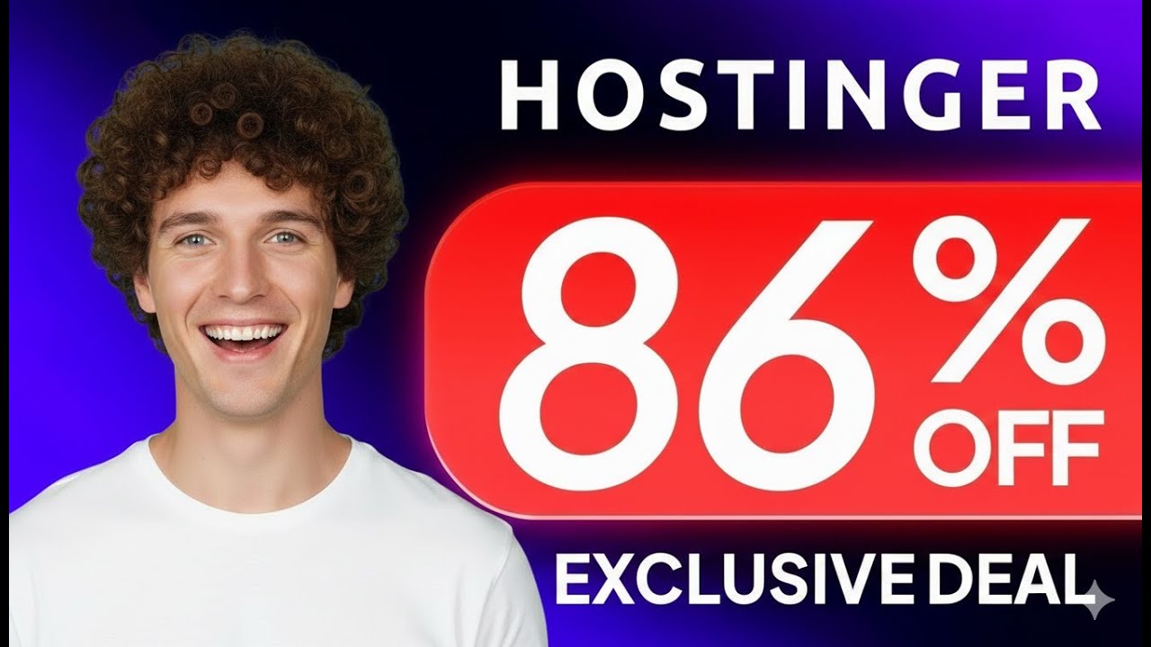 Hostinger Coupon Code 2026 - Get 86% OFF + Free Domain (Working Promo Code)
