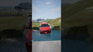 Car vs Deep Pool – Unexpected Results BeamNG.drive #shorts