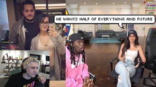 xQc Reacts to SSSniperwolf Announce on Kai Cenat's Stream she's being Sued by her Ex-Husband