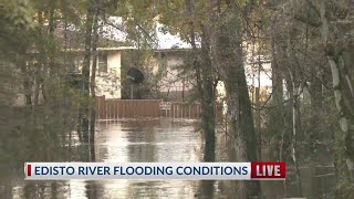 Flooding continues along Edisto River on Tuesday