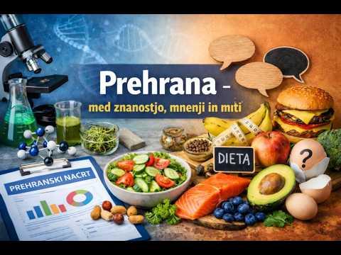 FVZvečer v živo: Prehrana med znanostjo mnenji in miti (16. 4. 2026)