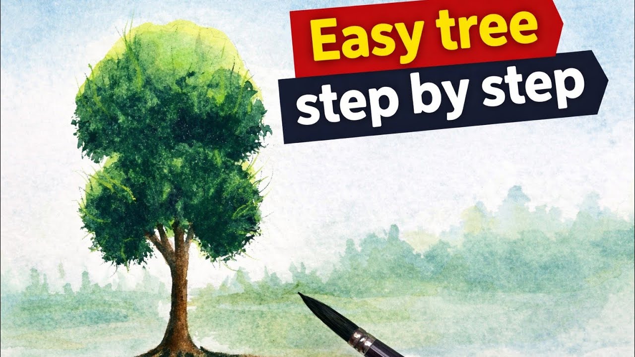 Easy tree step by step 