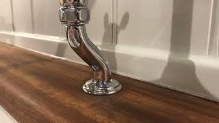 Perrin & Rowe Ionian 4192 kitchen tap with cross taps, brand new. Fault! Leak on hot side base
