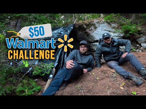 $50 Walmart Survival Challenge (No Camping Gear!)