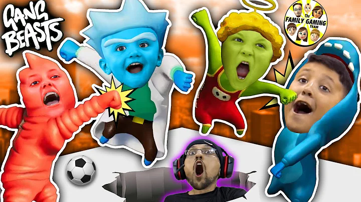 GANG BEASTS! Funny Punching Game! (FGTEEV Family M...