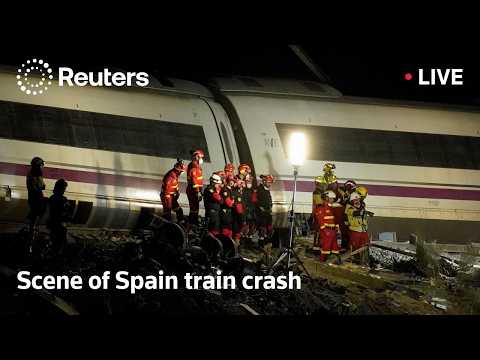 LIVE: Scene of Spain train crash that killed at least 68 people