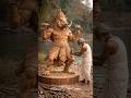 Wooden Varaha Swamy Statue Making | Village Carpenter Hand Carving God Statue | Full Process #ai