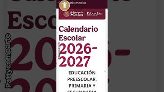 Calendario Escolar!!!!! #calendarioescolar2026-2027 #sepcalendariooficial #calendarioprimarias Calendario Escolar!!!!! #calendarioescolar2026-2027 #sepcalendariooficial #calendarioprimarias