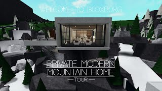 Private Modern Mountain Home Tour - Roblox - Welcome to Bloxburg