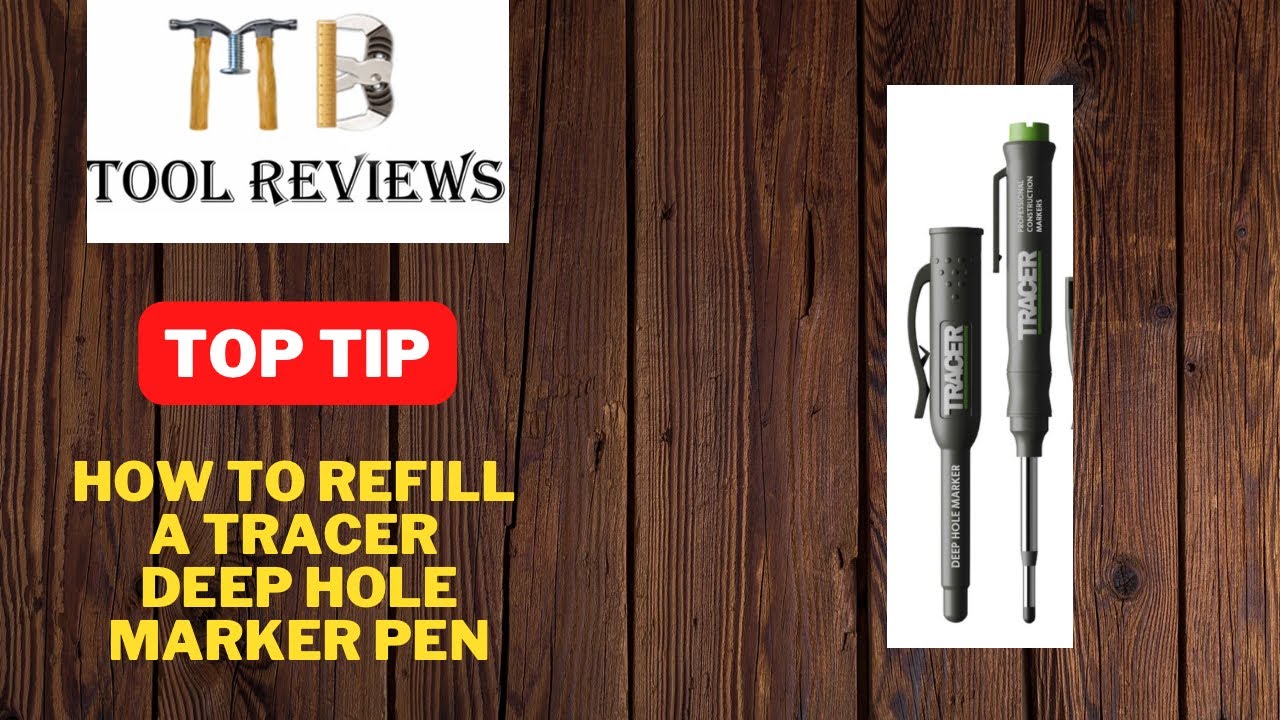 How to refill a Tracer deep hole marker pen Top Tip YouTube