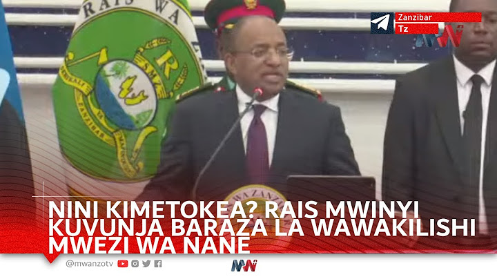 BALAA! NINI KIMETOKEA? RAIS MWINYI AGOMA KUVUNJA BARAZA LA WAWAKILISHI MPAKA MWEZI WA NANE KISA UCHA