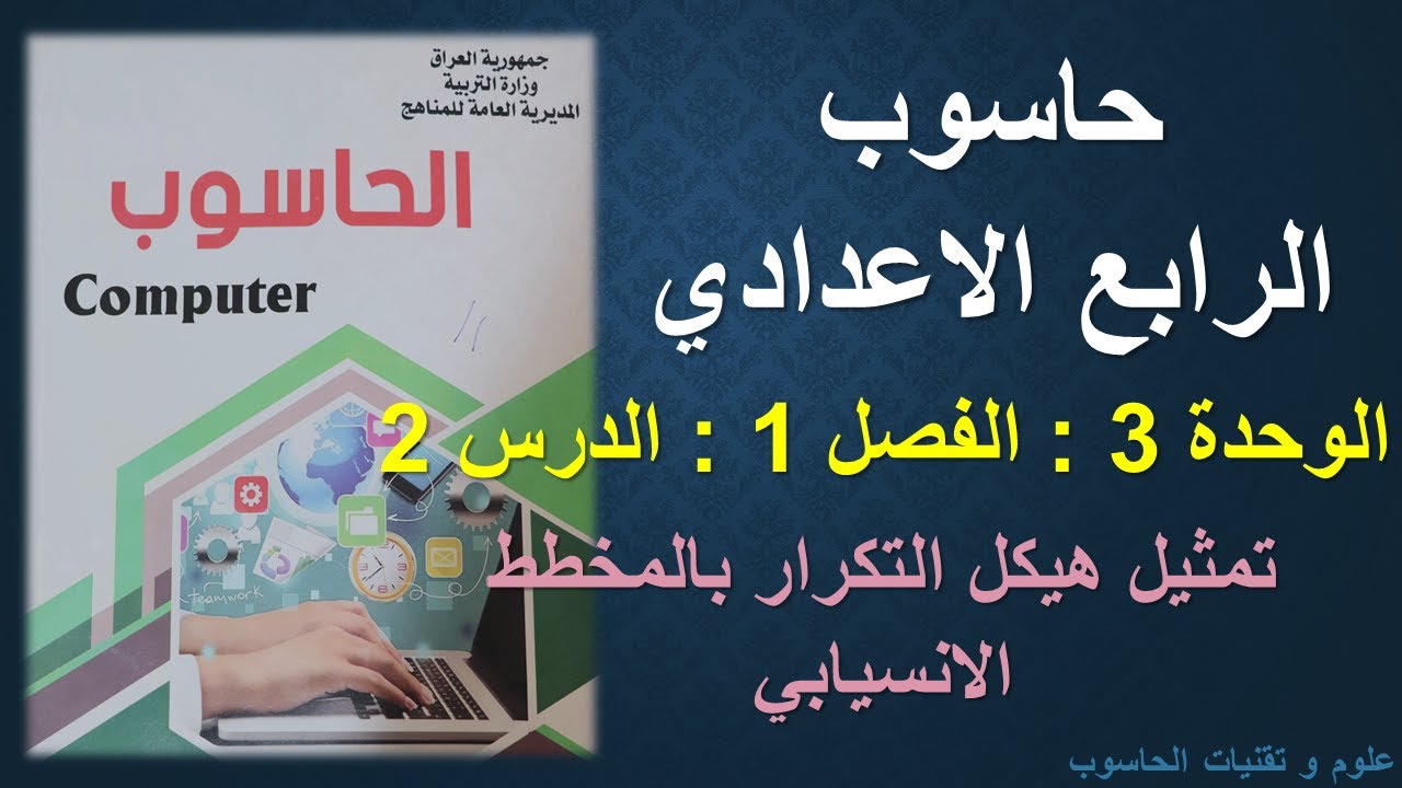 حاسوب الرابع الاعدادي / الوحدة 3 / الفصل 1 / الدرس 2 : تمثيل هيكل التكرار بالمخطط الإنسيابي