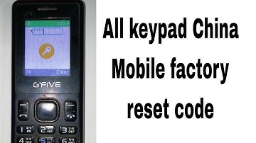 All China keypad mobile reset code||china keypad mobile ka reset kya hai?