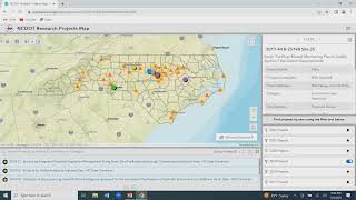The Interactive Mapping of the NCDOT Research Project Program Using Story Maps