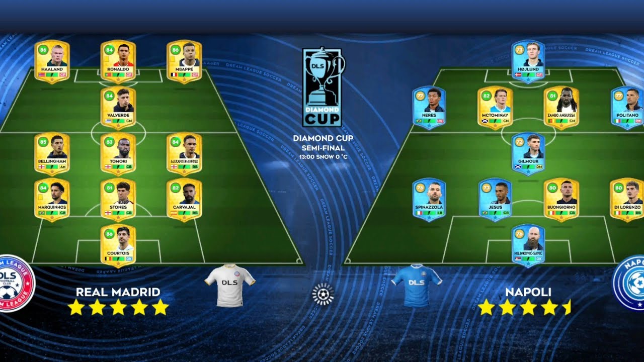 DLS26 REAL MADRID VS NAPOLI VS MANCITY