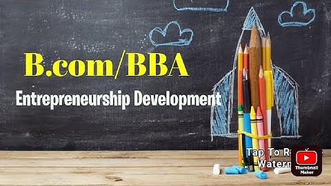 Fourth Sem B.Com/BBA ENTREPRENEURSHIP DEVELOPMENT Previous Year Question Paper