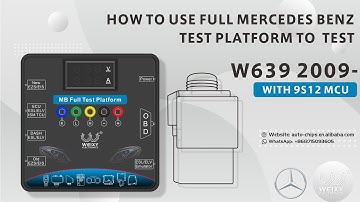 How to use full Mercedes Benz EIS EZS test platform to test W639 2009  with 9S12 MCU