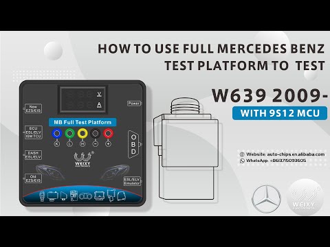 How to use full Mercedes Benz EIS EZS test platform to test W639 2009  with 9S12 MCU
