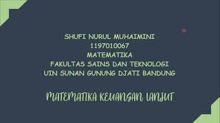Matematika Keuangan Lanjut - Analisis Net Present Value (NPV)