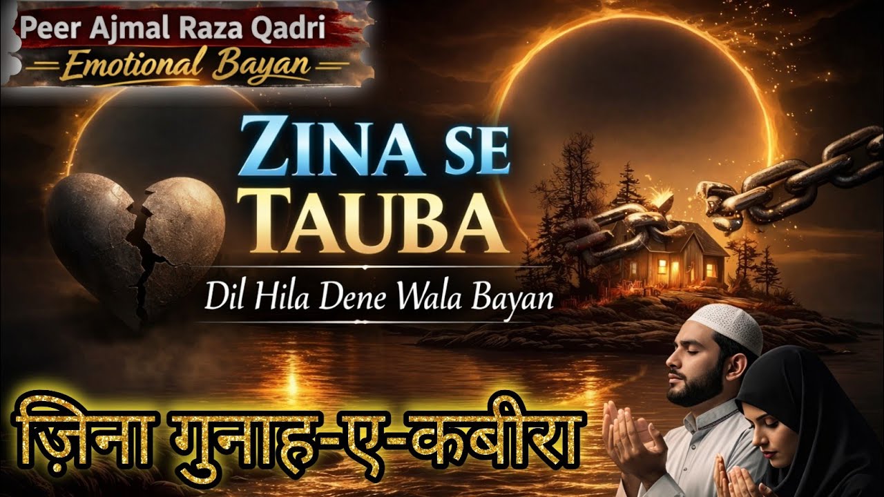 Peer Ajmal Raza Qadri emotional bayan | Zina se Tauba heart touching waqia #bayan