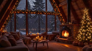 Relaxing New Year Jazz 2026 - Cozy Winter Cabin Ambience With Smooth Jazz Music & Fireworks screenshot 5