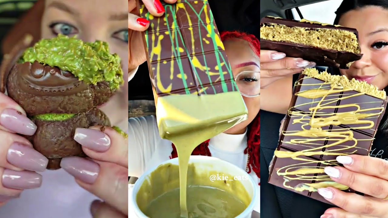 ASMR DUBAI CHOCOLATE MUKBANG | NO TALKING 