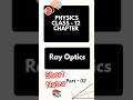 "Ray Optics"⚡| Quick Revision Short Notes 📚| Physics | Class12 | Part-2 #shorts #shortsfeed #physics