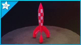 Tintin Rocket #3printing #timelapse #adafruit
