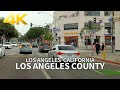 [FULL VERSION] Driving Los Angeles County - Santa Monica Blvd, Downtown, Sunset Blvd, South Bay, 4K