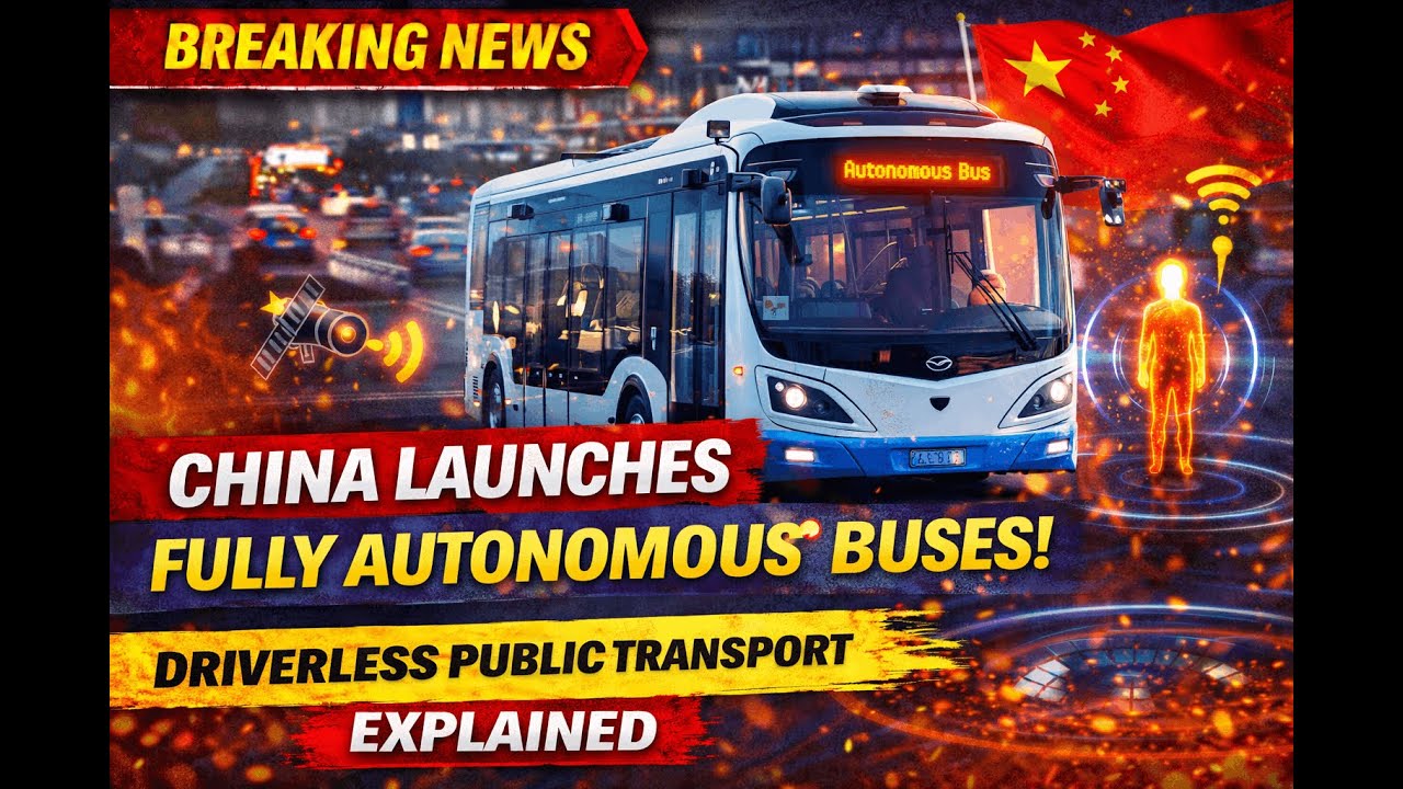 China Launches Fully Autonomous Buses | Driverless Public Transport Explained