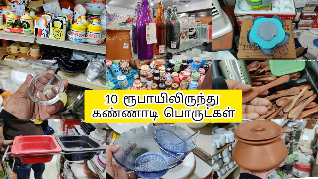 Indian Glassware Emporium Parrys chennai / Glassware and ceramic Collections