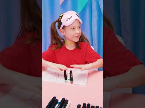 Blind Drawing Challenge 🎨👧 Try It! #shorts #fun