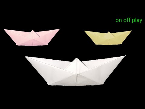 Cara membuat perahu kertas kano V2 - Origami perahu kertas. Bentuknya yang unik pasti akan disukai o. 